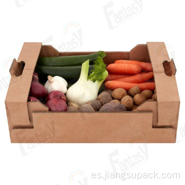 Caja de cartón de embalaje de frutas vegetales personalizadas